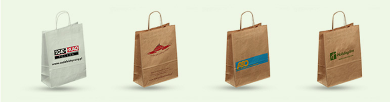 Spersonalizowane torby papierowe z nadrukiem dostępne na Torbykraft.pl